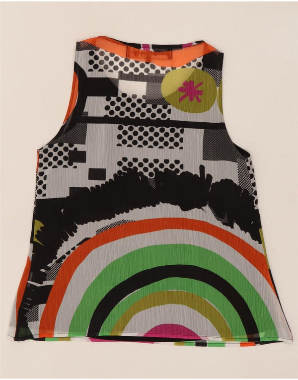 Женская блузка с рисунком DESIGUAL UK 6 XS Разноцветный геометрический узор