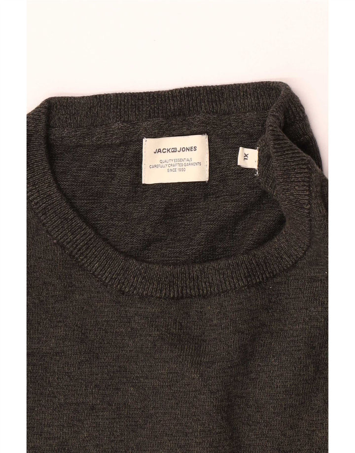 Мужской свитер с круглым вырезом Jack & Jones XL, серый