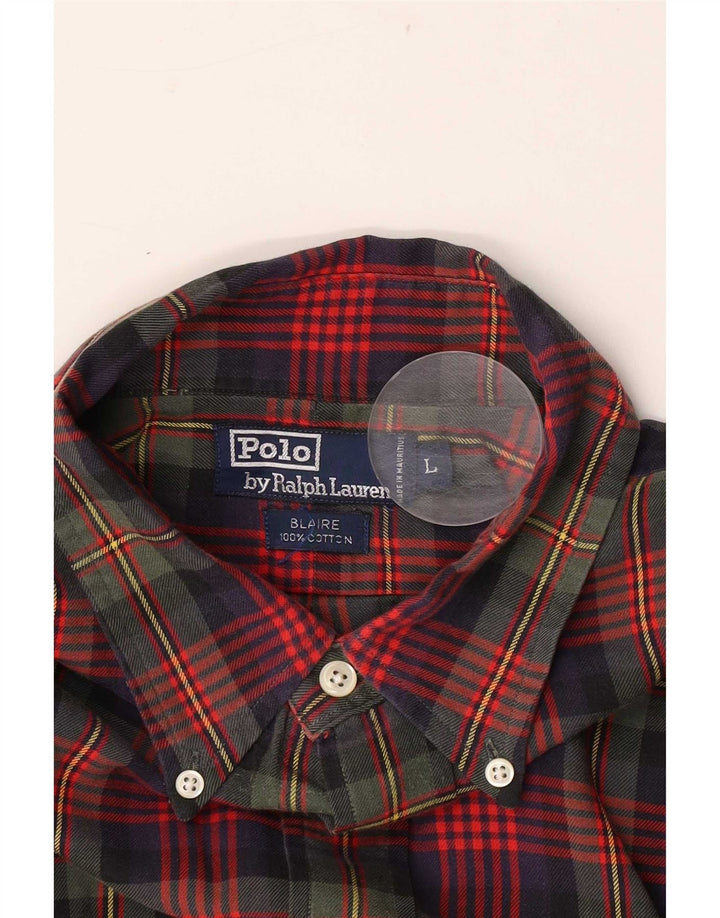 Мужская фланелевая рубашка Blaire Polo Ralph Lauren, большая разноцветная клетка