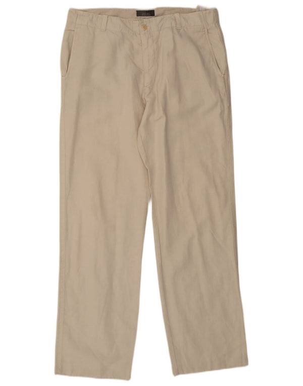 Мужские прямые брюки-чиносы Zara EU 48 XL W38 L32, бежевый хлопок
