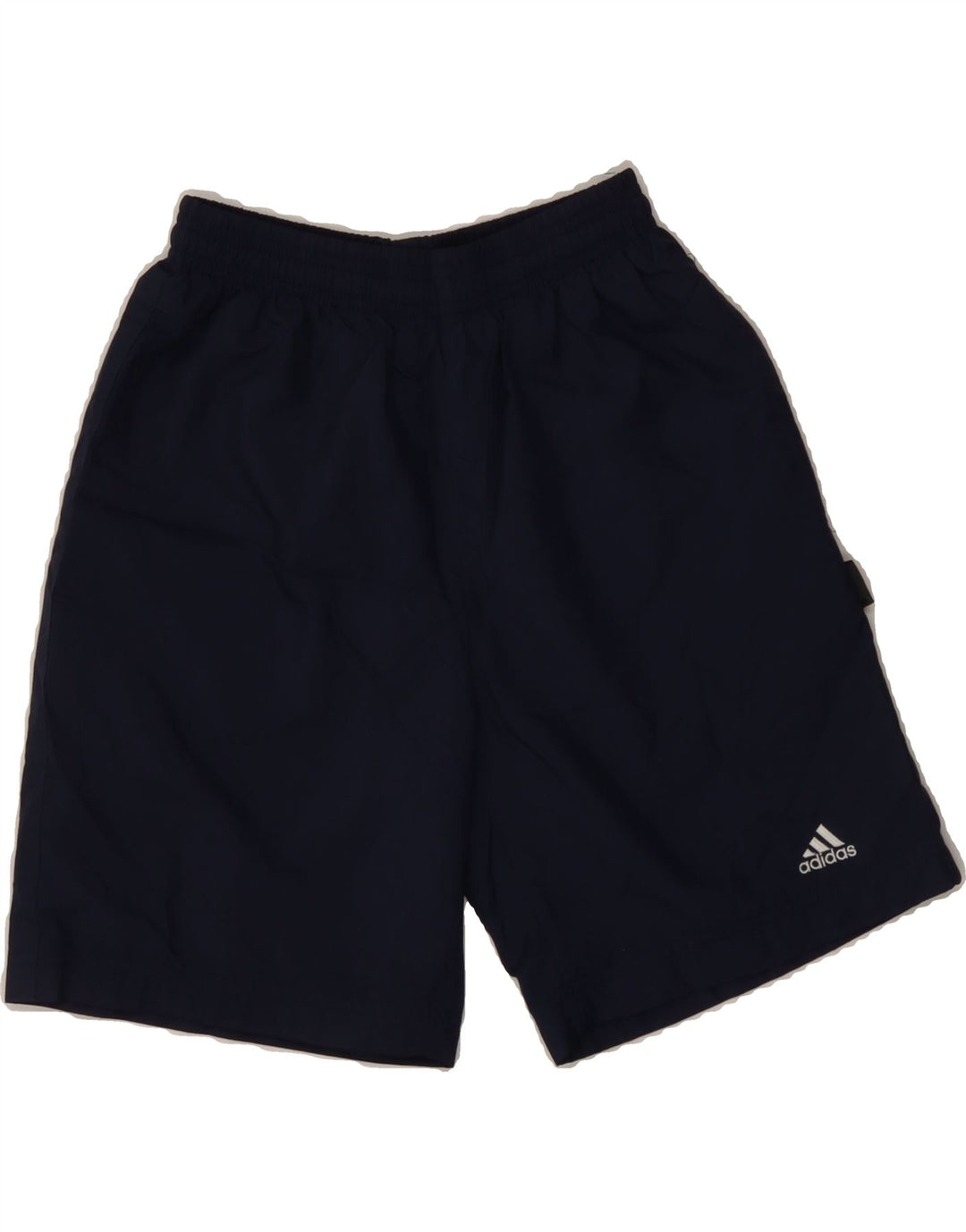ADIDAS Boys Sport Shorts 9-10 Years  Navy Blue Polyester Vintage Adidas and Second-Hand Adidas from Messina Hembry 