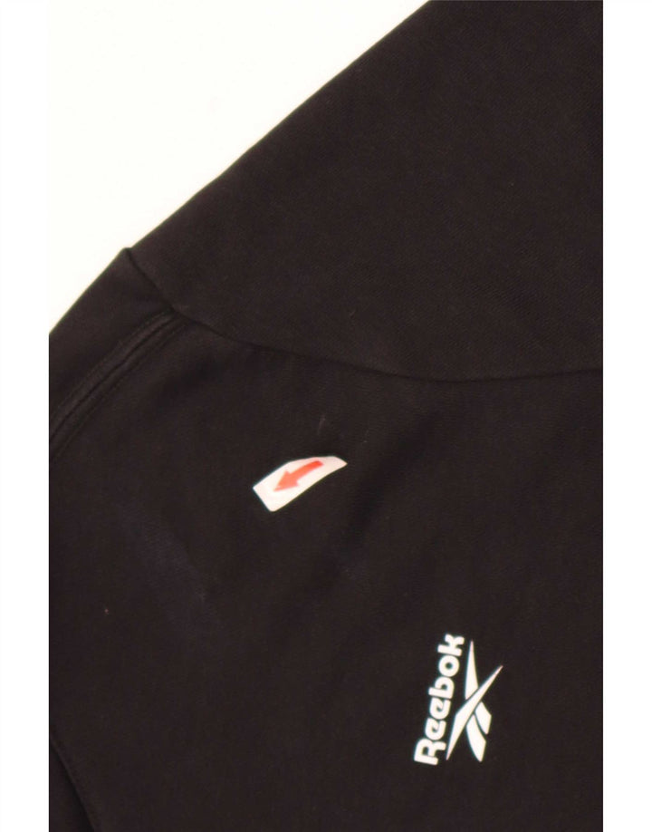Мужской джемпер с капюшоном Reebok, большой черный, хлопок