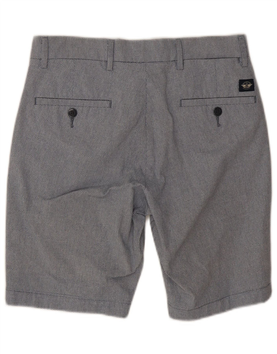 Мужские шорты чинос Dockers W28, хлопок среднего серого цвета в крапинку