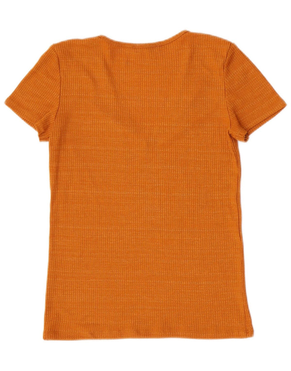 Женская футболка Zara Top UK 10, маленькая оранжевая