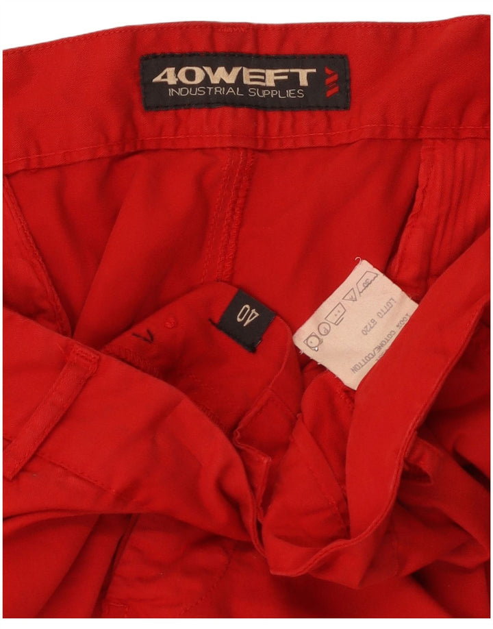 Мужские шорты-карго 40Weft W40 XL, красный хлопок