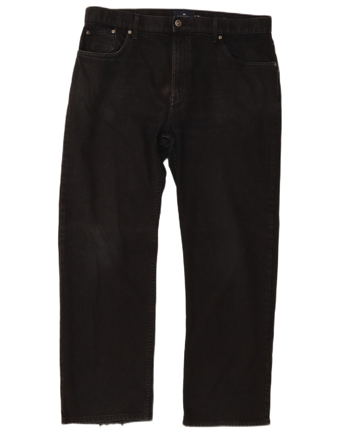 Мужские прямые джинсы Marks & Spencer Blue Harbour W36 L29, черный хлопок