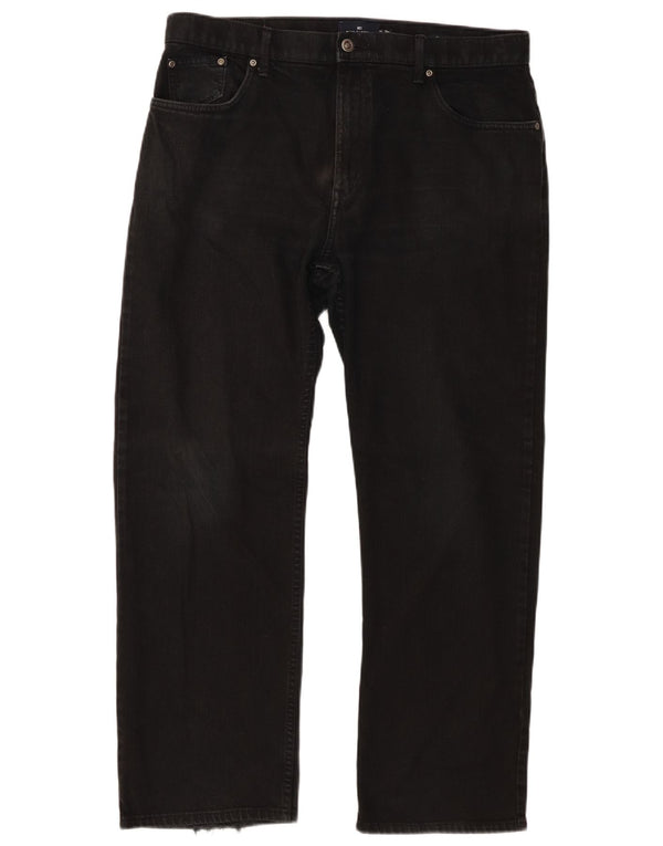 Мужские прямые джинсы Marks & Spencer Blue Harbour W36 L29, черный хлопок