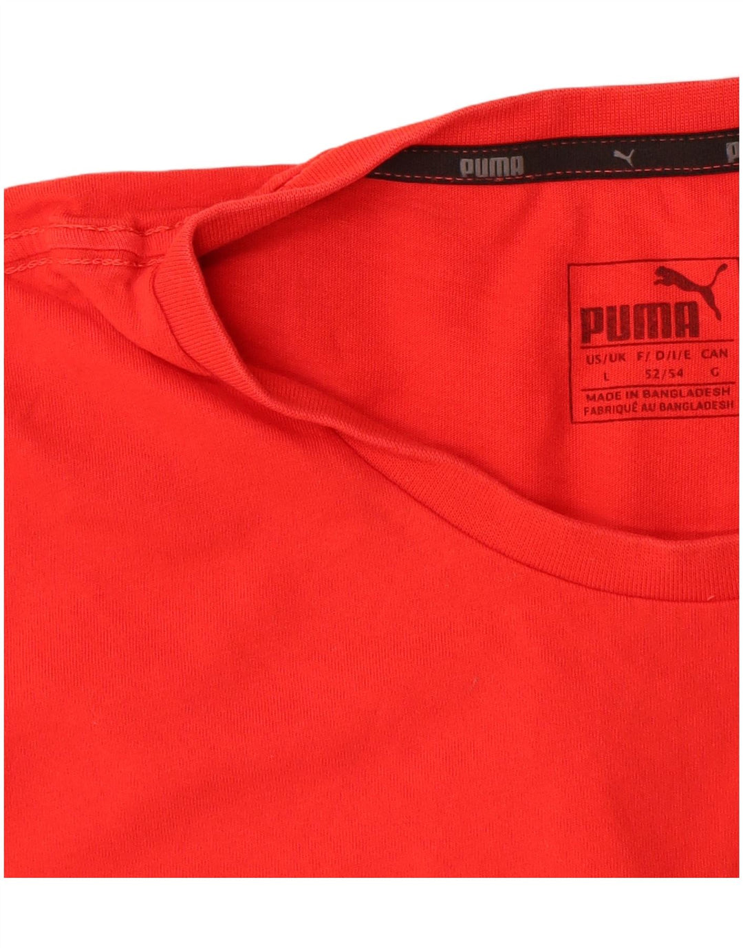 Мужская футболка с рисунком Puma, большой красный хлопок