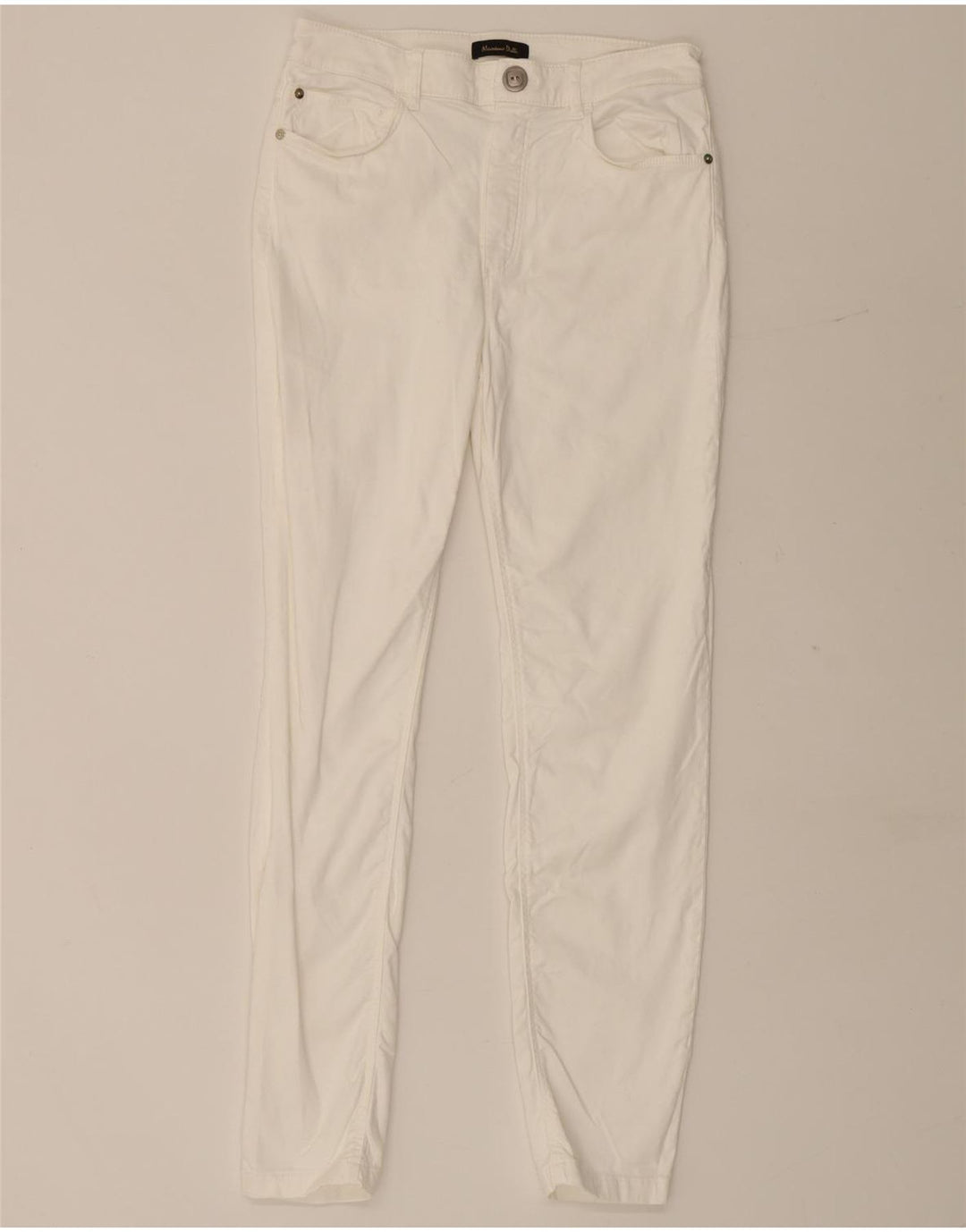 Massimo Dutti Женские узкие повседневные брюки EU 40 Medium W28 L28 Белые
