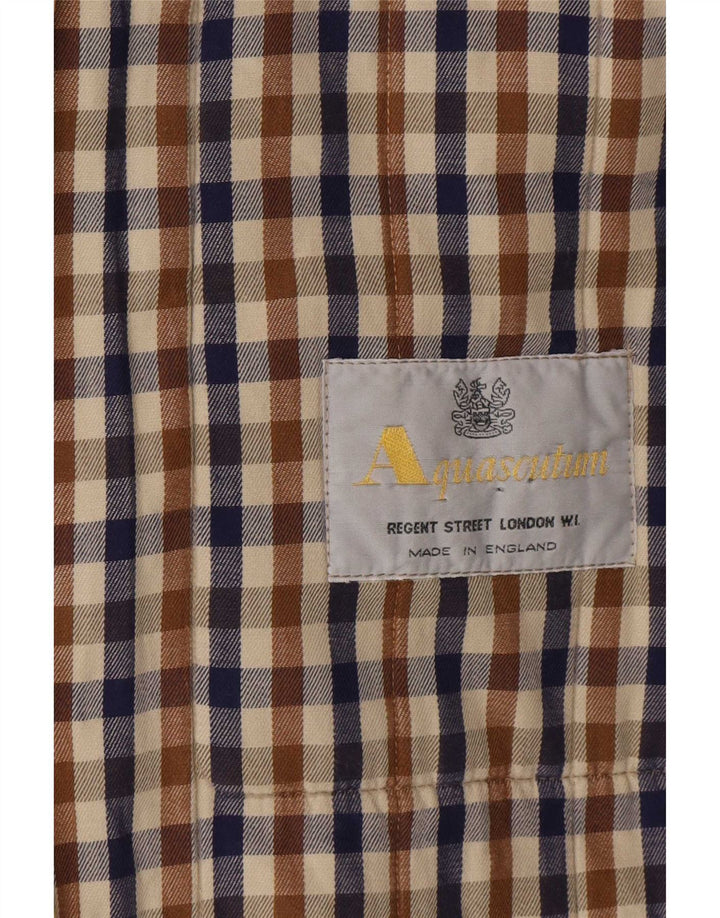 Женский пуховик оверсайз Aquascutum UK 16, большой, бежевый, полиэстер