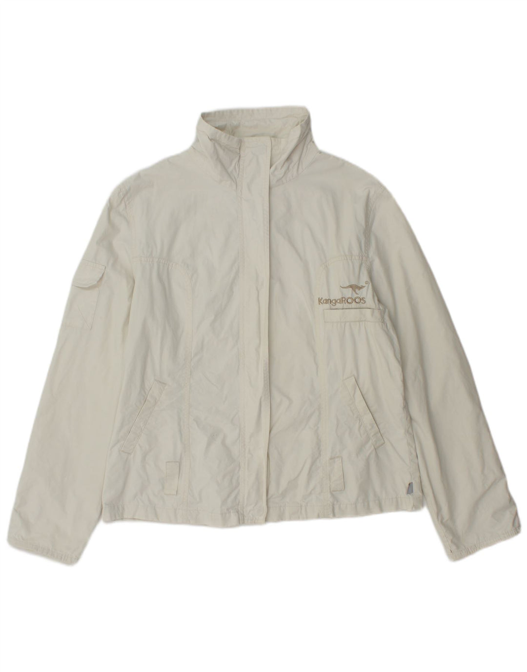 Женский бомбер с графическим рисунком Kangaroos UK 18 XL, белый хлопок