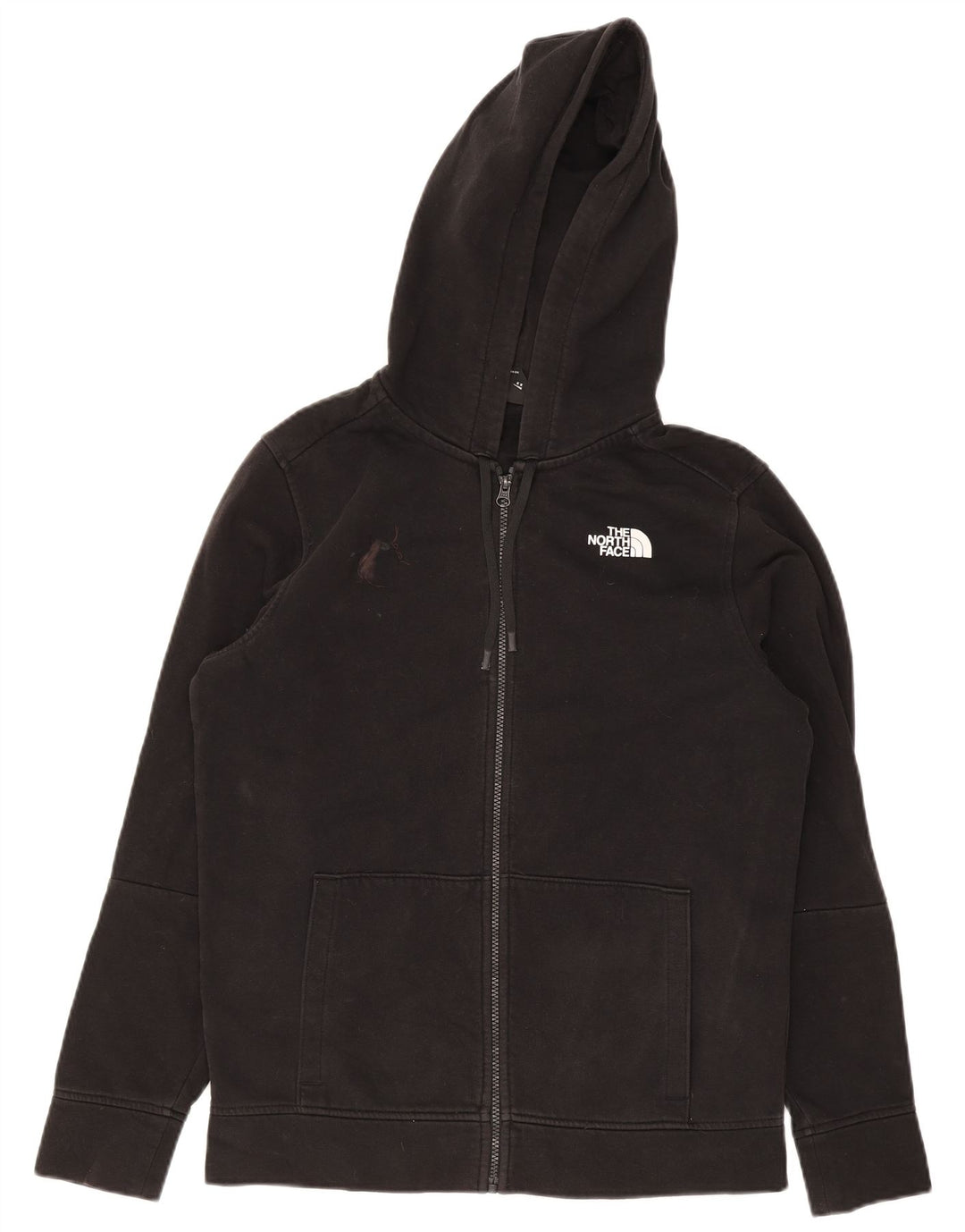 Мужской свитер с капюшоном на молнии The North Face, средний черный, хлопковый