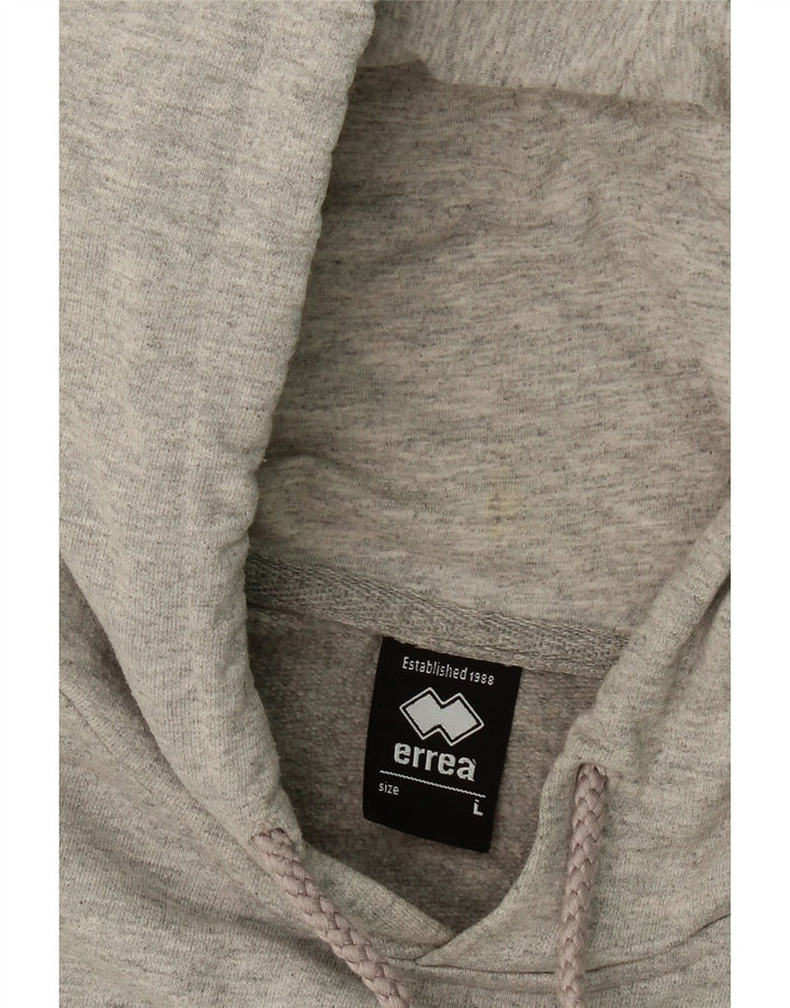 ERREA Mens Hoodie Jumper Large Grey Cotton Vintage Errea and Second-Hand Errea from Messina Hembry 