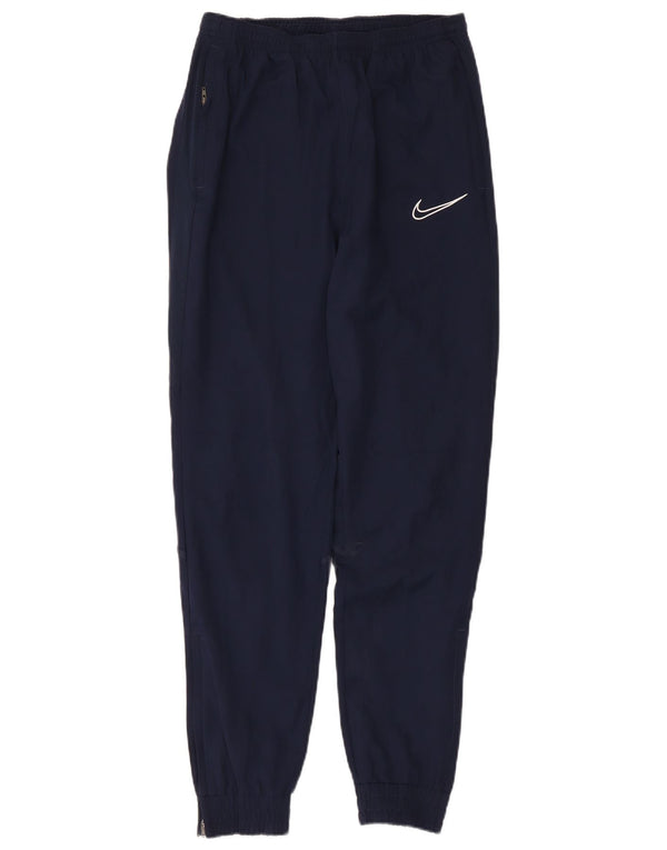 Мужские спортивные брюки Nike Dri Fit, джоггеры, маленькие темно-синие, полиэстер