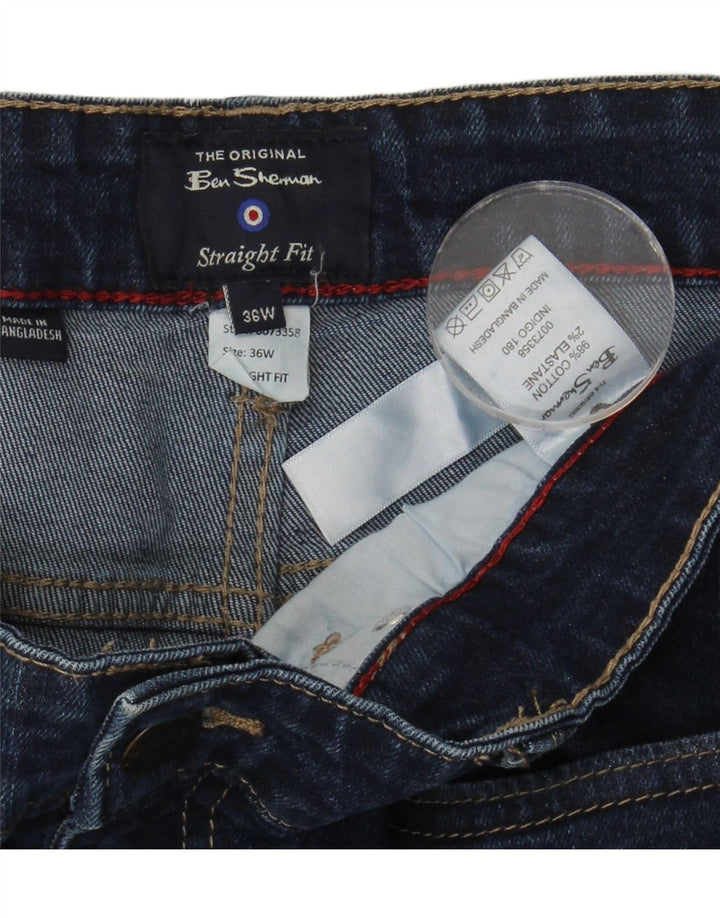 Мужские прямые джинсы Ben Sherman W36 L31, синий хлопок