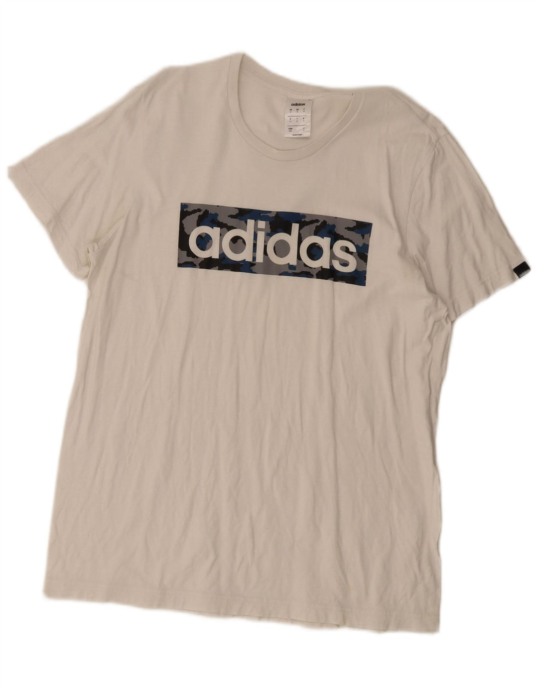 Мужская футболка с рисунком Adidas Top Medium White