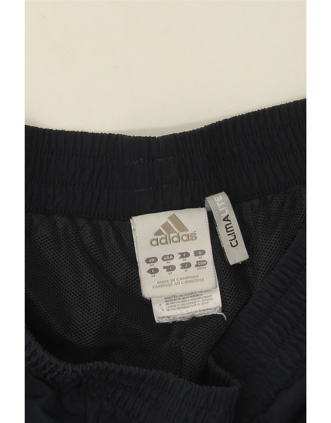 Мужские спортивные шорты Adidas Climalite среднего размера, темно-синие, полиэстер