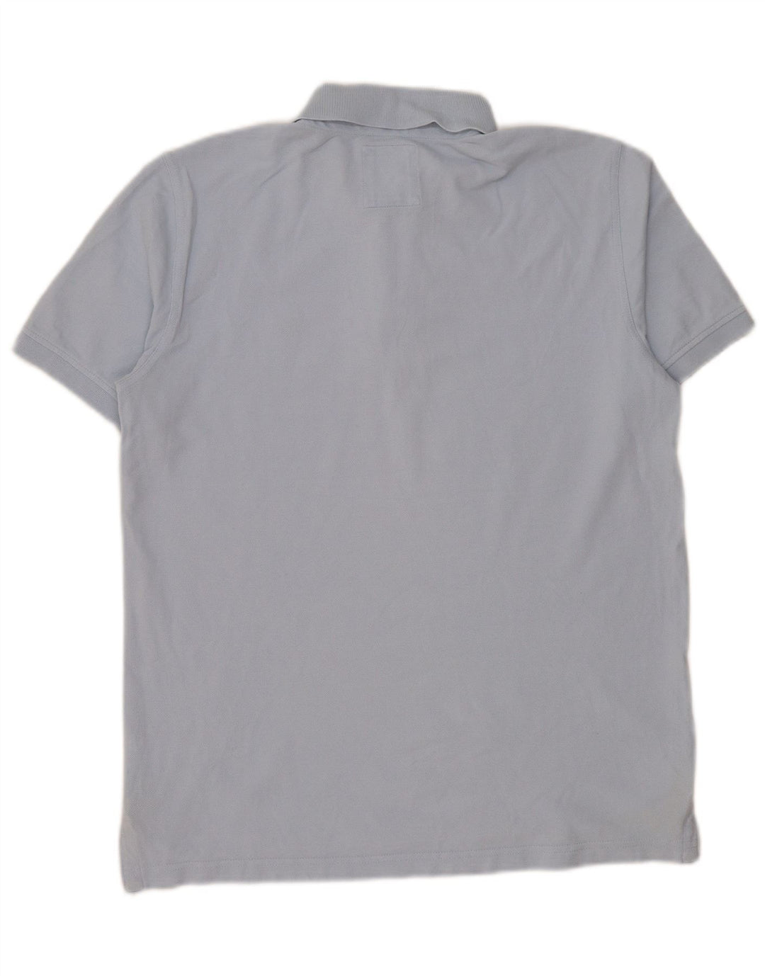 Crew Clothing Мужская рубашка-поло из хлопка среднего синего цвета