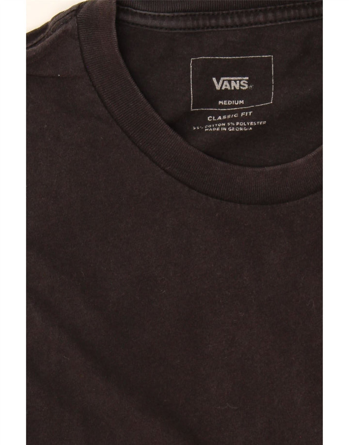 VANS Mens Classic Fit T-Shirt Top Medium Black Colourblock Vintage Vans and Second-Hand Vans from Messina Hembry 