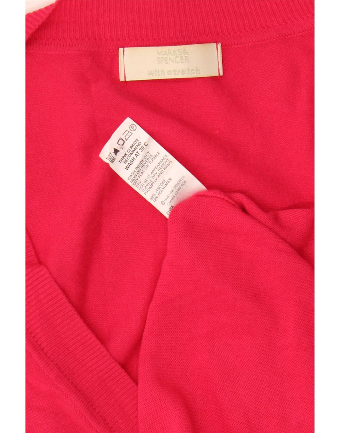 Женский кардиган Marks & Spencer, Великобритания, 8, маленький, розовый, вискоза