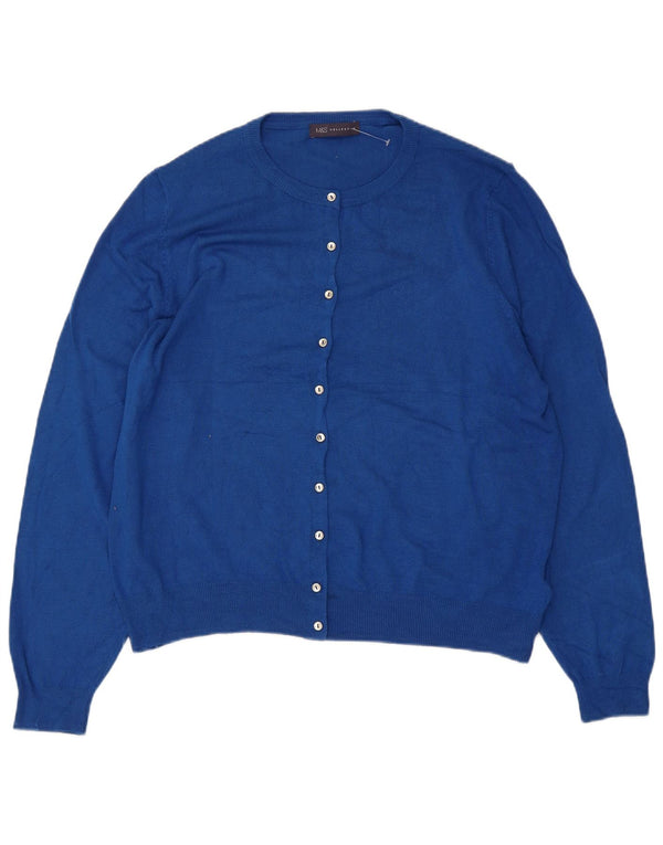 Женский кардиган Marks & Spencer UK 20 2XL Синий Вискоза