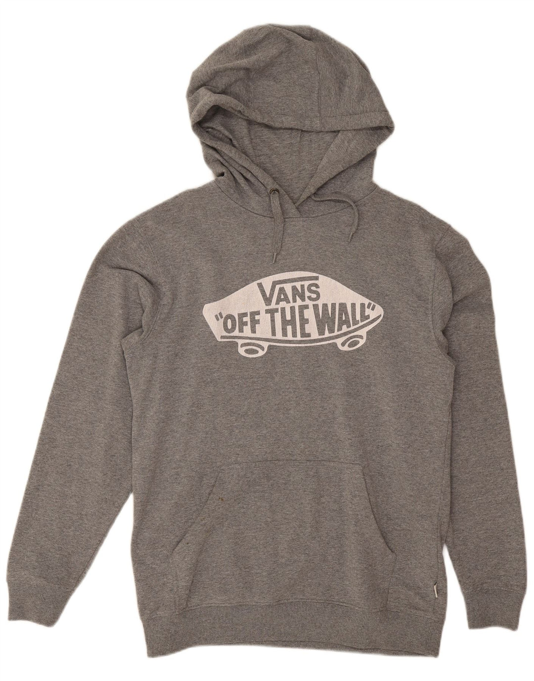Мужской джемпер с капюшоном Vans, маленький серый, хлопковый