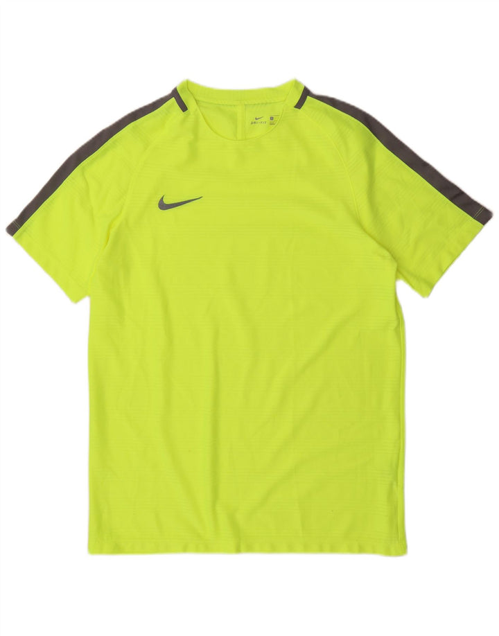 Мужская футболка Nike Dri Fit, большой зеленый полиэстер с цветными блоками
