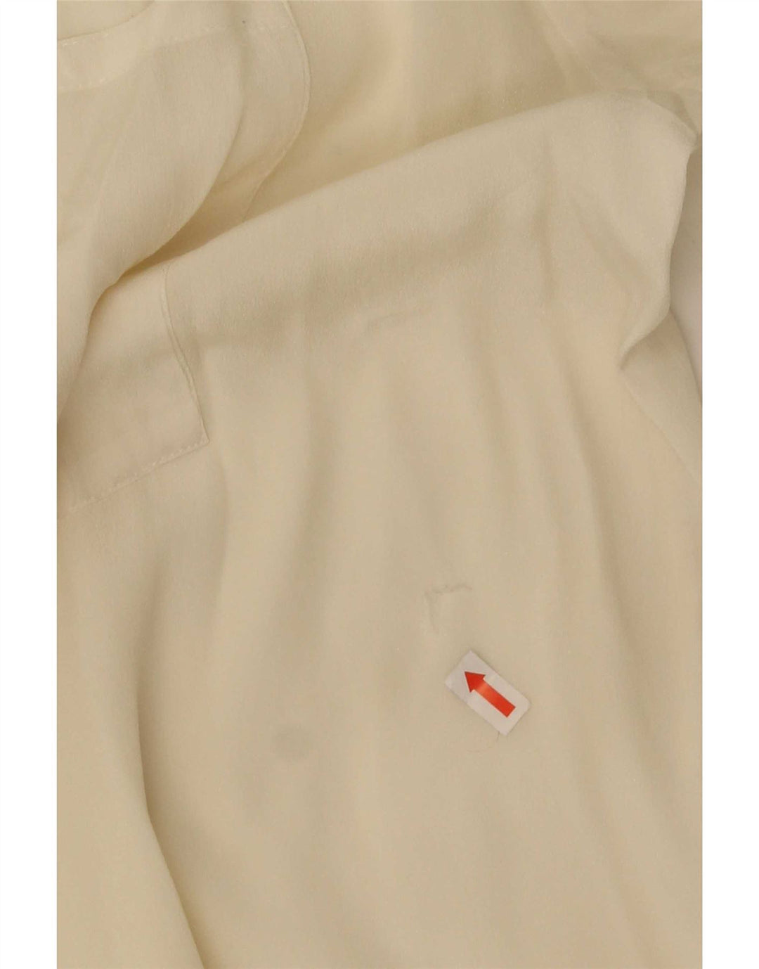 Винтажная женская блузка-рубашка оверсайз, Великобритания, 20, 2XL, белый шелк
