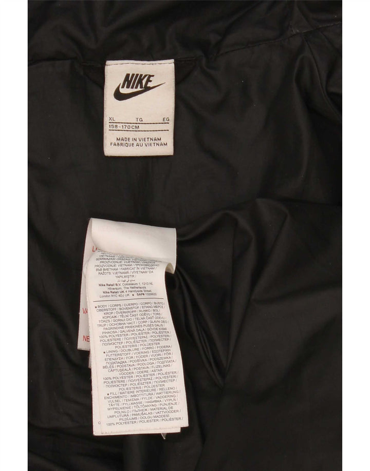 Утепленная куртка с капюшоном Nike для мальчиков 13–14 лет XL, черный полиэстер