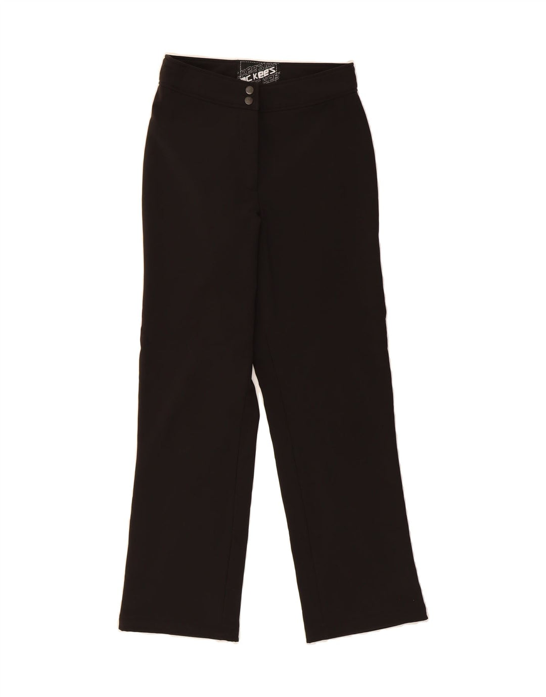 MC KEE'S Womens Straight Casual Trousers IT 42 Medium W28 L28 Black Vintage MC Kee's and Second-Hand MC Kee's from Messina Hembry 