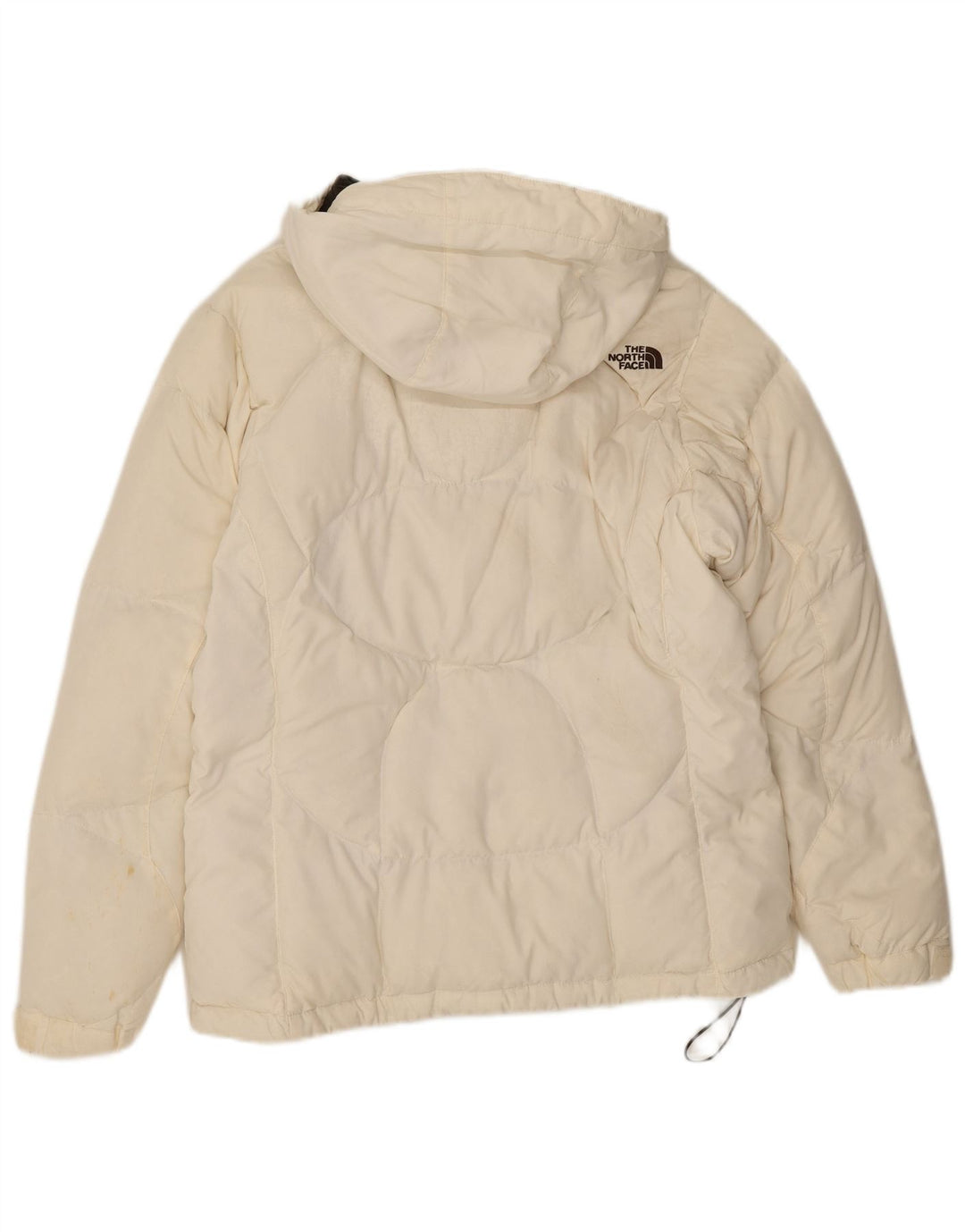 Женская стеганая куртка с капюшоном The North Face UK 14, средний белый нейлон