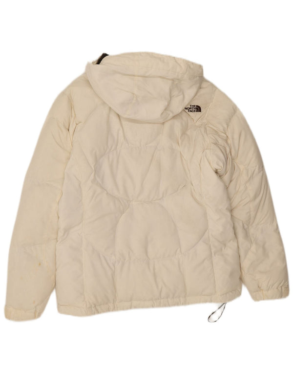 Женская стеганая куртка с капюшоном The North Face UK 14, средний белый нейлон