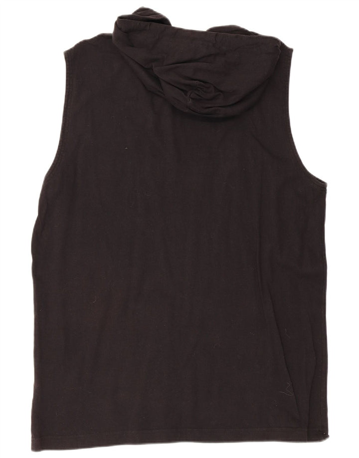 Мужской жилет Champion с капюшоном и графическим рисунком XL, черный хлопок