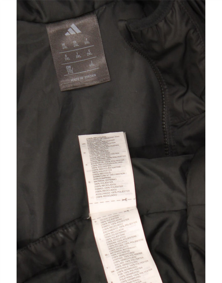 Мужская ветровка Adidas с капюшоном UK 44 2XL Черный полиэстер