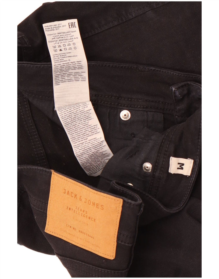 Мужские джинсовые шорты стандартного кроя Jack & Jones W32, черные, хлопковые