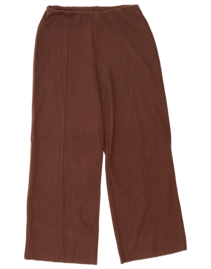 Женские трикотажные спортивные брюки Zara UK 14, средний коричневый полиэстер