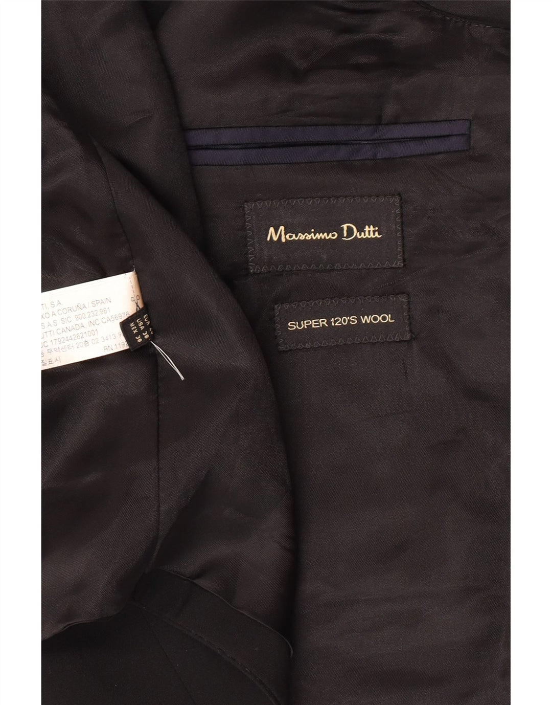 Мужской жилет Massimo Dutti EU 48, средний, черный, шерстяной