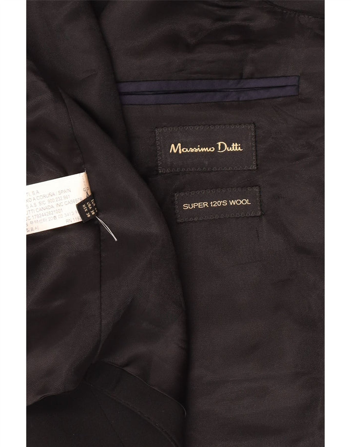 Мужской жилет Massimo Dutti EU 48, средний, черный, шерстяной