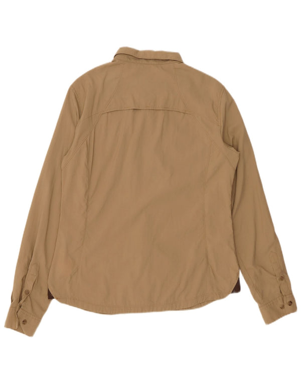 Рубашка женская BRUGI UK 16, большая, бежевая, полиамид