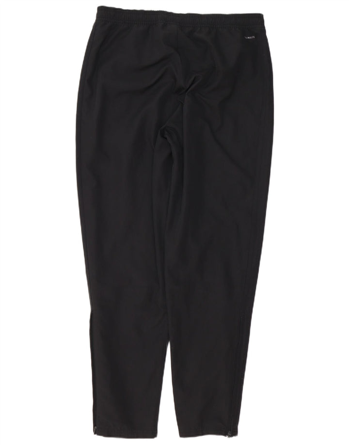 Мужские спортивные брюки Adidas Climalite, большие черные полиэстеровые брюки