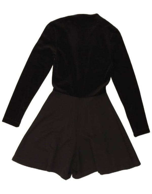 Женский бархатный комбинезон Spazio с длинными рукавами UK 6 XS, черный, шерсть