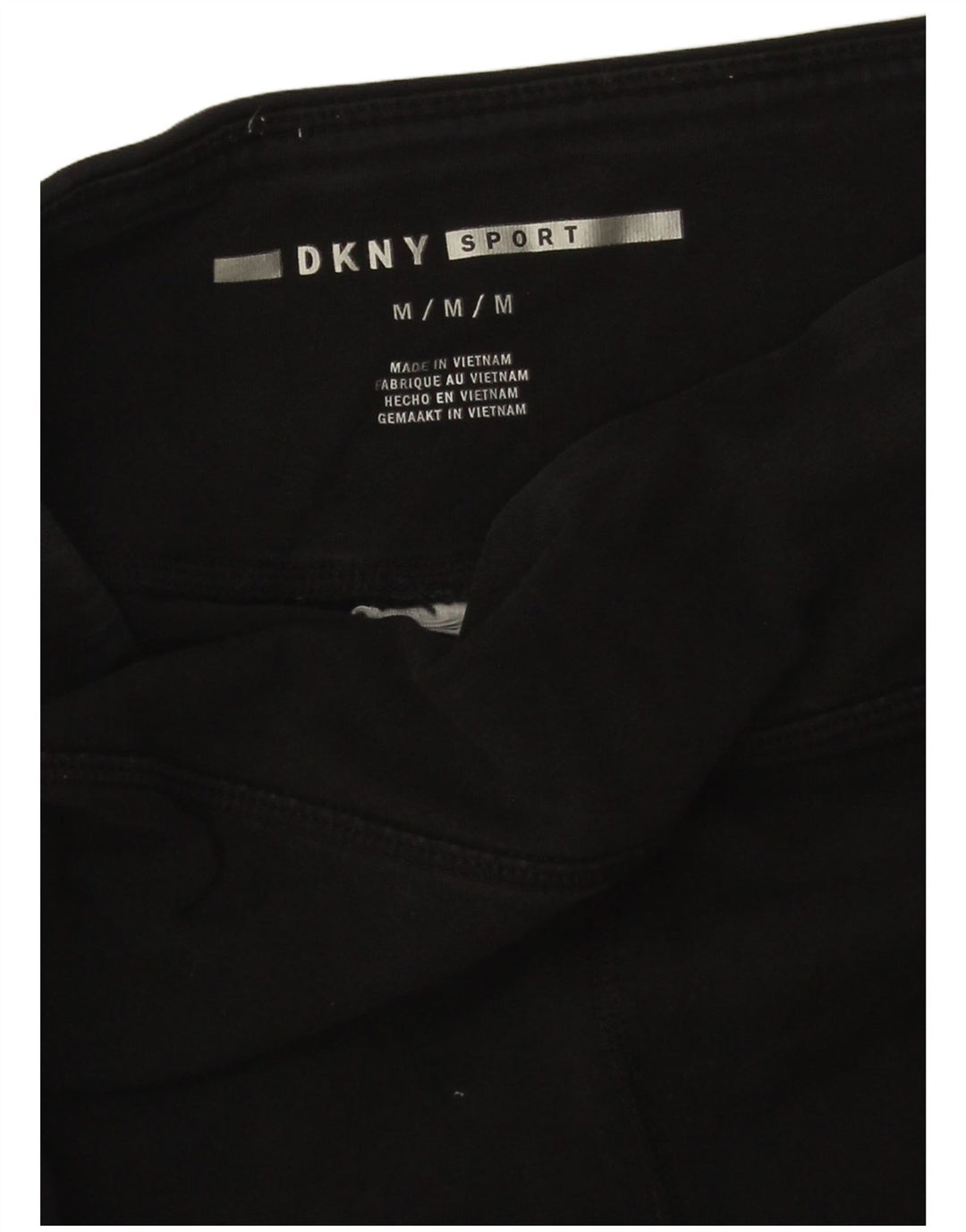 Женские леггинсы с рисунком DKNY UK 12, средние, черные