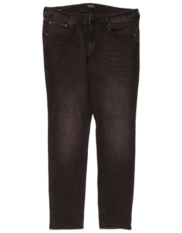Мужские джинсы скинни Jack & Jones Liam W36 L32, черный хлопок