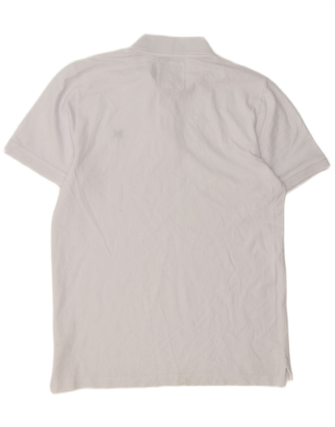 Crew Clothing Мужская рубашка поло, большой белый хлопок