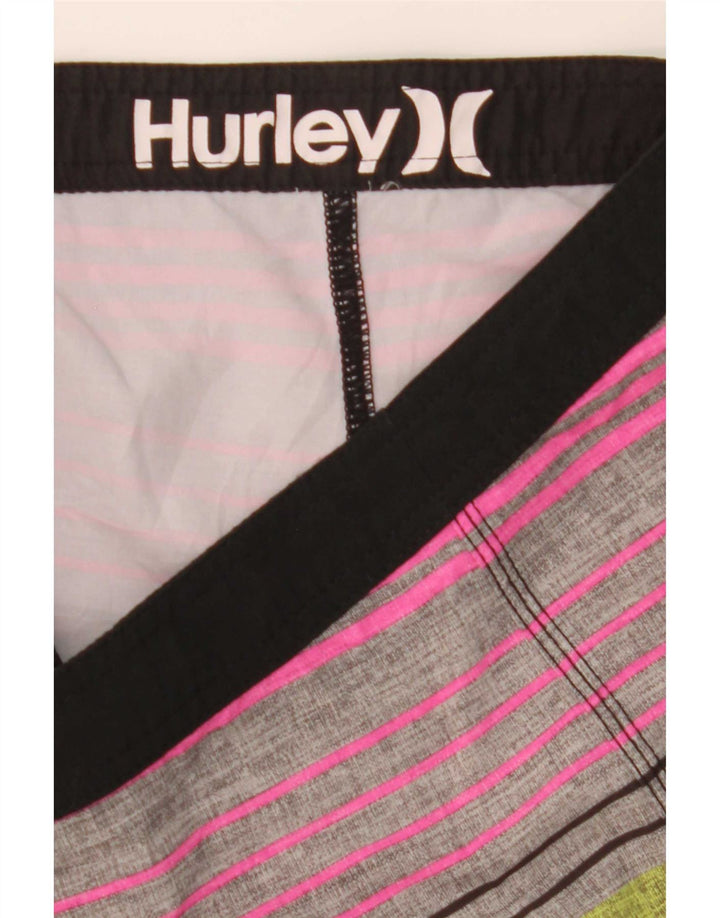 Мужские шорты для плавания Hurley Phantom, средние, разноцветные в полоску