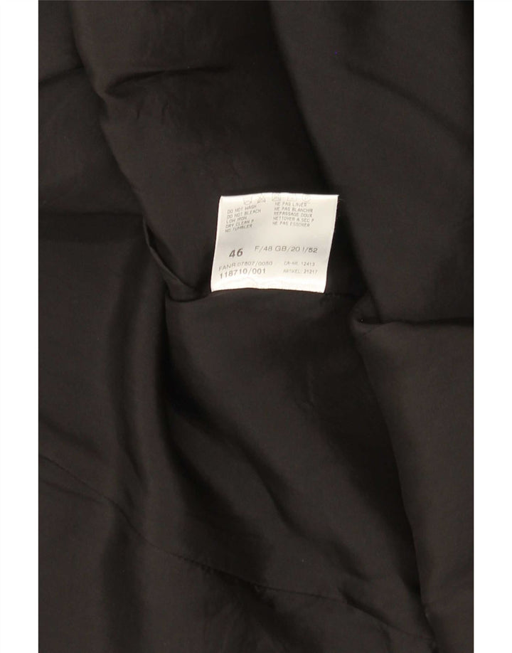 Винтажный женский пиджак с абстрактным узором, Великобритания, 20, 2XL, черный камуфляж