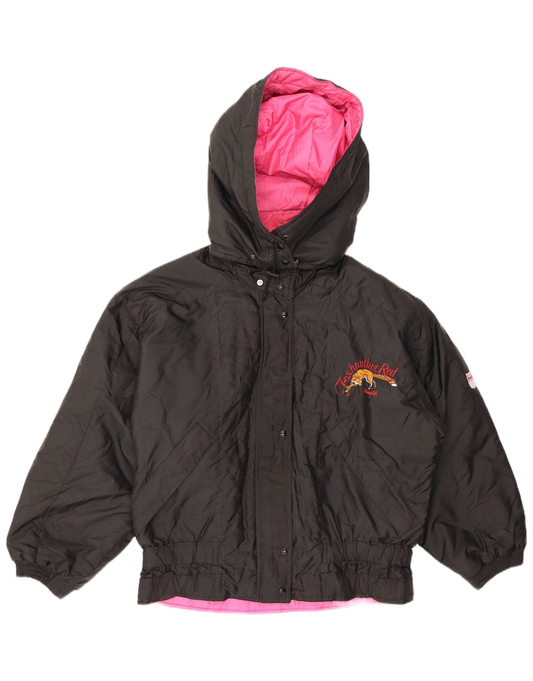 BRUNIK Женская ветровка оверсайз с капюшоном IT 42 Средний Черный