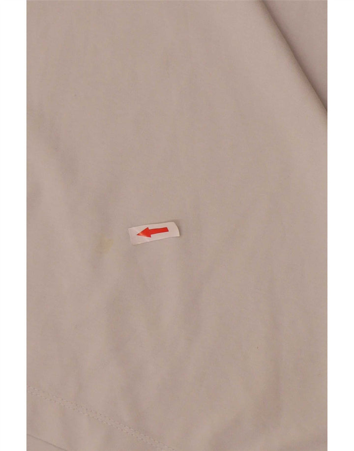 Мужской пуловер с воротником на молнии Nike Dri Fit, спортивный костюм среднего серого цвета из полиэстера