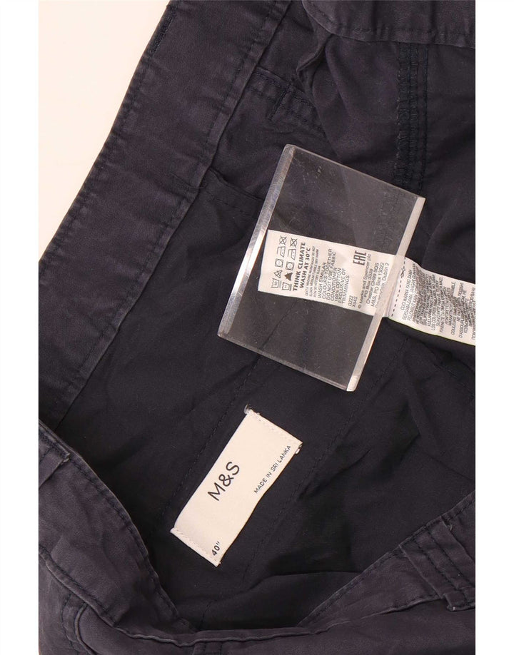 Мужские шорты-карго Marks & Spencer W40 XL, темно-синие, хлопок