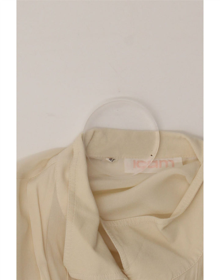 ICAM Womens Shirt Blouse IT 46 Large Beige Vintage Icam and Second-Hand Icam from Messina Hembry 